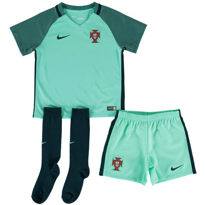 Ensemble Portugal Enfant 2016/2017 EURO 2016 Maillot Short Chaussettes Extérieur