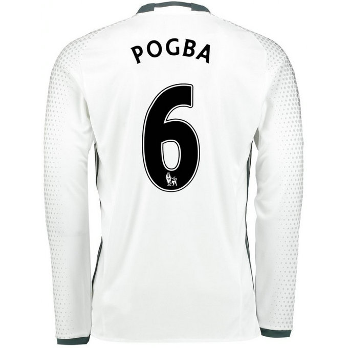 Maillot Manchester United Enfant POGBA 2016/2017 Third Manches Longues