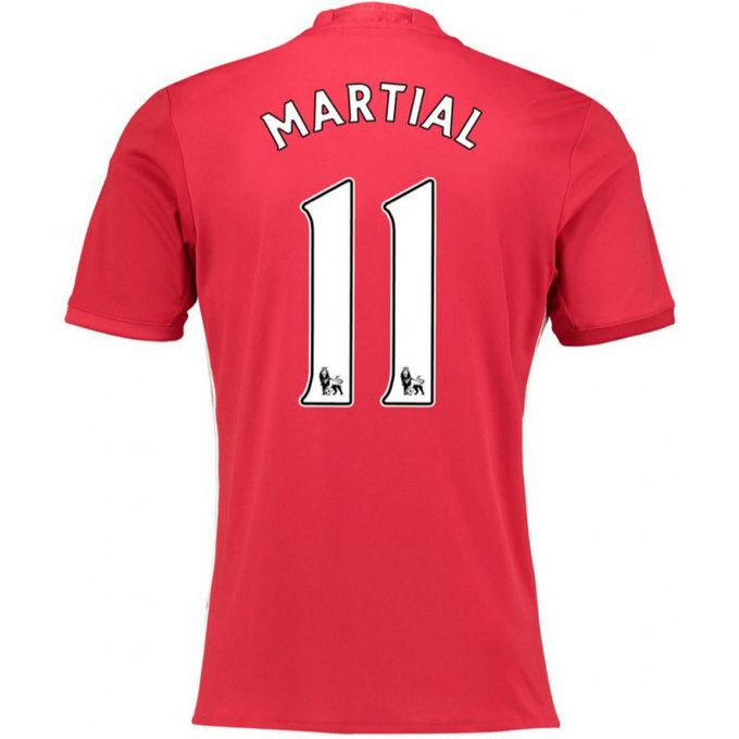 Maillot Manchester United MARTIAL 2016/2017 Domicile