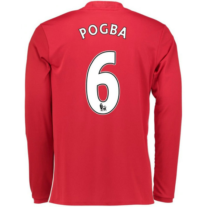 Maillot Manchester United POGBA 2016/2017 2016/2017 Domicile Manches Longues