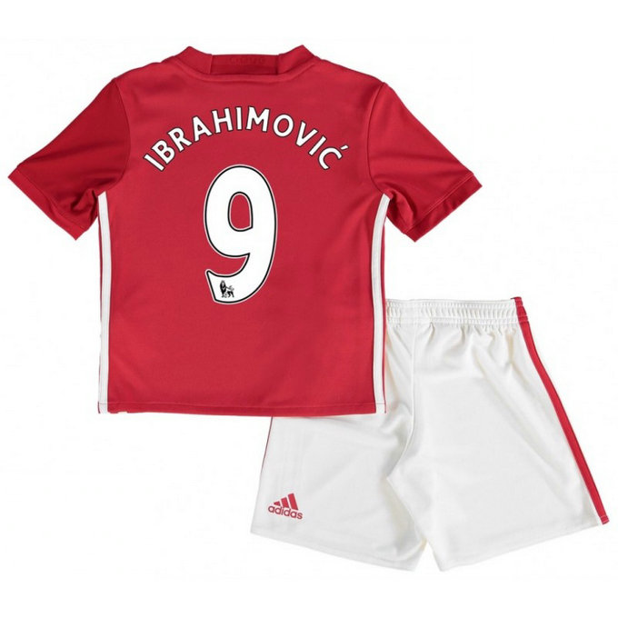 Ensemble Manchester United Enfant IBRAHIMOVIC 2016/2017 Maillot Short Domicile