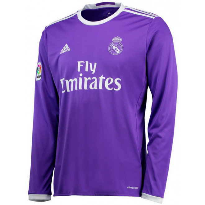 Maillot Real Madrid 2016/2017 Extérieur Manches Longues