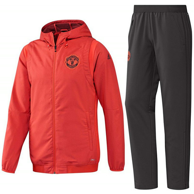 Survetement Manchester United Europe 2016/2017 Rouge