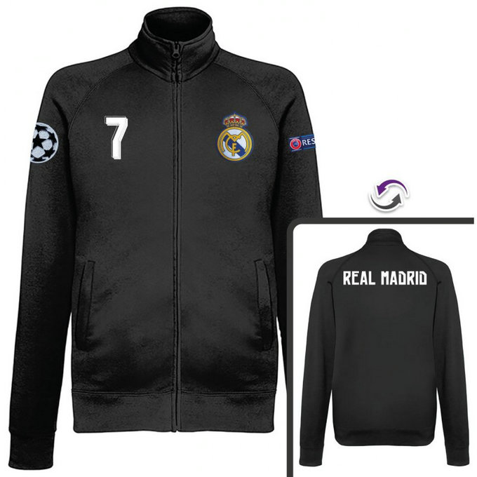 Veste Real Madrid Ronaldo 2016/2017 Noir Destockage