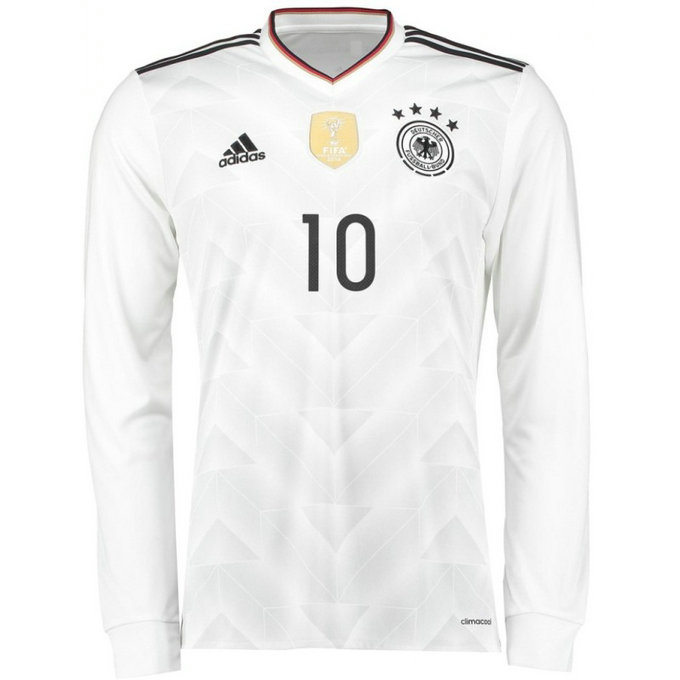 Maillot Allemagne OZIL 2017/2018 Coupe Du Monde Domicile Manches Longues