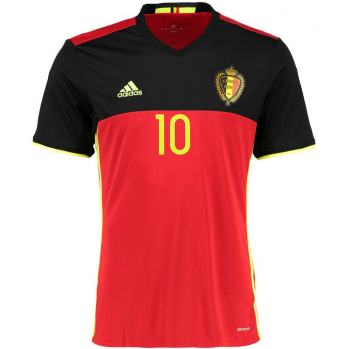 Maillot Belgique HAZARD 2016/2017 EURO 2016 Domicile