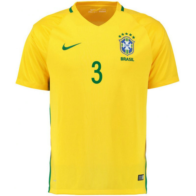 Maillot Bresil THIAGO SILVA 2016/2017 JO 2016 Domicile