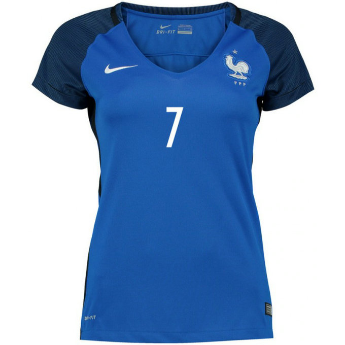 Maillot Equipe de France Femme GRIEZMANN 2016/2017 EURO 2016 Domicile